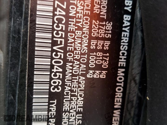 2015 BMW i3 with VIN WBY1Z4C55FV504563, listed as a Copart auction lot 62836095 with 71,790 mi miles and Clean title. Bid and sale history available at DreamBid. Image 12.