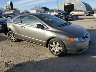 2007 Honda Civic Cpe LX with VIN 2HGFG12657H571830, listed as a Copart auction lot 84762694 with 235,390 mi miles and Salvage Title. Bid and sale history available at carsss.com. Image 4.