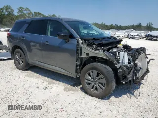 2024 Nissan Pathfinder S with VIN 5N1DR3AA9RC225749, listed as a Copart auction lot 68127344 with 12,636 mi miles and Clean title. Bid and sale history available at DreamBid. Image 4.