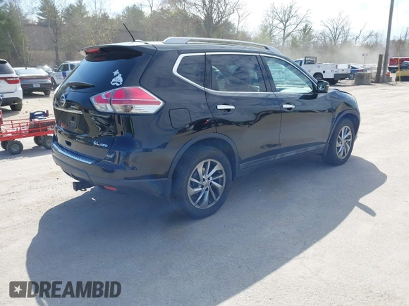 2015 Nissan Rogue SL with VIN 5N1AT2MV2FC777750, listed as a IAAI auction lot 42066839 with 168,770 mi miles. Bid and sale history available at carsss.com. Image 4.
