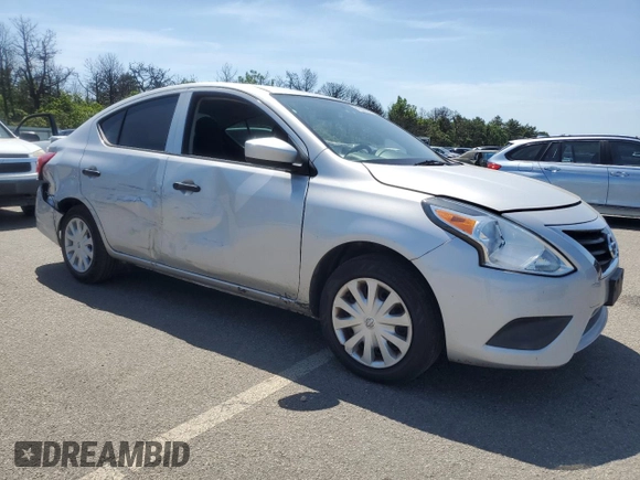 2017 Nissan Versa SV with VIN 3N1CN7AP1HL848232, listed as a Copart auction lot 61668525 with 59,578 mi miles and Salvage title. Bid and sale history available at DreamBid. Image 4.