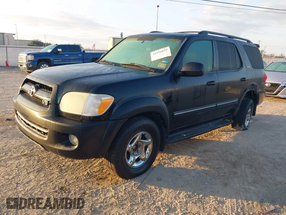 2007 Toyota Sequoia SR5 with VIN 5TDZT34A07S293473, listed as a IAAI auction lot 41556829 with 278,443 mi miles and . Bid and sale history available at DreamBid. Image 2.