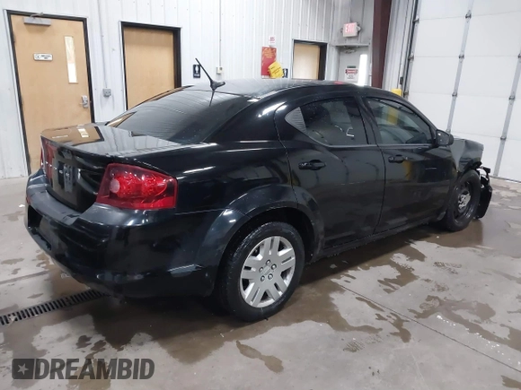 2012 Dodge Avenger SE with VIN 1C3CDZAB7CN115308, listed as a IAAI auction lot 41332696 with 84,006 mi miles and . Bid and sale history available at DreamBid. Image 4.
