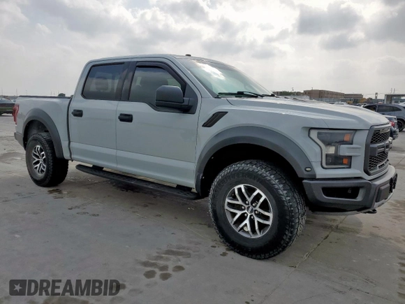 2017 Ford F-150 Raptor with VIN 1FTFW1RG2HFC86389, listed as a Copart auction lot 51668725 with 138,670 mi miles and Salvage Title. Bid and sale history available at carsss.com. Image 4.