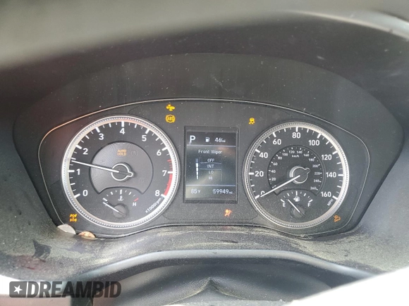 2020 Hyundai Santa Fe SE with VIN 5NMS2CAD8LH167474, listed as a Copart auction lot 57946045 with 59,949 mi miles and Salvage title. Bid and sale history available at DreamBid. Image 9.