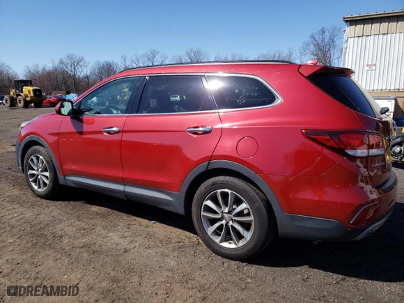 2017 Hyundai Santa Fe SE with VIN KM8SMDHF2HU237845, listed as a Copart auction lot 51257845 with 122,059 mi miles and Salvage Title. Bid and sale history available at carsss.com. Image 2.