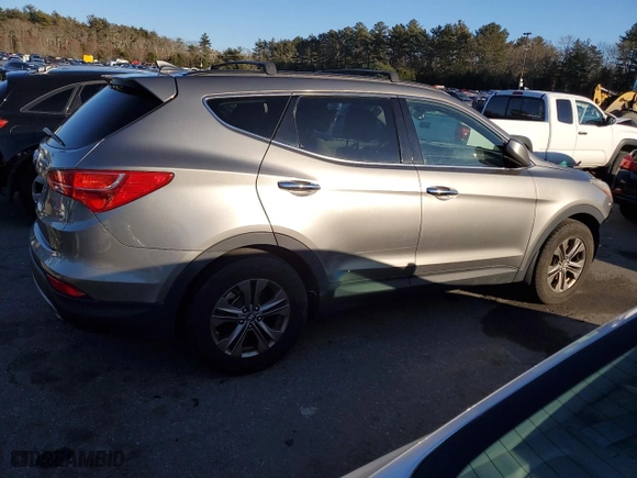 2013 Hyundai Santa Fe Sport with VIN 5XYZUDLB2DG020962, listed as a Copart auction lot 46402215 with 185,213 mi miles and Salvage Title. Bid and sale history available at carsss.com. Image 3.