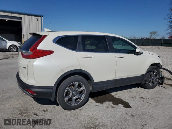 2017 Honda CR-V EX-L with VIN 5J6RW2H83HL013230, listed as a Copart auction lot 50554835 with 124,056 mi miles and Salvage Title. Bid and sale history available at carsss.com. Image 3.