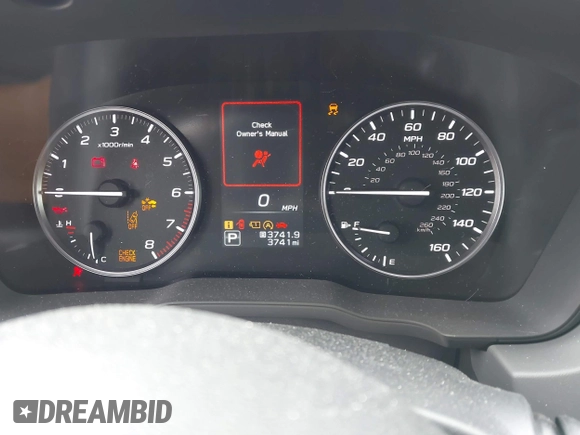 2024 Subaru Crosstrek Premium with VIN JF2GUADC0R8371818, listed as a IAAI auction lot 42020302 with 3,741 mi miles and . Bid and sale history available at DreamBid. Image 7.