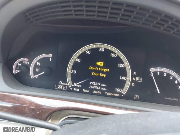 2012 Mercedes-Benz S-Class S 550 with VIN WDDNG7DB2CA465597, listed as a IAAI auction lot 41693984 with 164,765 mi miles. Bid and sale history available at carsss.com. Image 7.