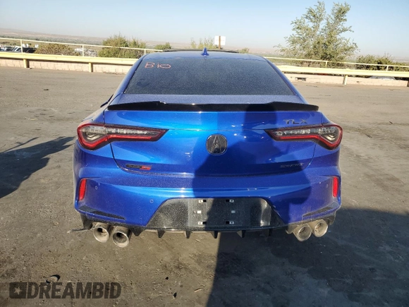 2022 Acura TLX Type S w/Performance Tire with VIN 19UUB7F93NA002273, listed as a Copart auction lot 74364744 with 0 mi miles and Salvage Title. Bid and sale history available at carsss.com. Image 6.