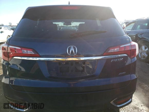 2017 Acura RDX w/Technology Pkg with VIN 5J8TB4H51HL037858, listed as a Copart auction lot 40484883 with 40,778 mi miles. Bid and sale history available at carsss.com. Image 6.