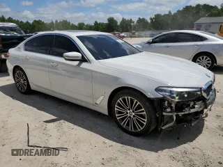 2018 BMW 5 Series 530e with VIN WBAJA9C55JG623083, listed as a Copart auction lot 55872524 with 90,222 mi miles and Non repairable. Bid and sale history available at DreamBid. Image 4.