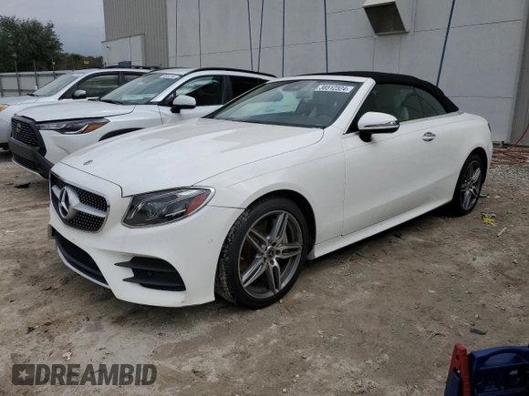 2018 Mercedes-Benz E-Class E 400 with VIN WDD1K6GB5JF066721, listed as a Copart auction lot 38512324 with 0 mi miles. Bid and sale history available at carsss.com. Image 1.