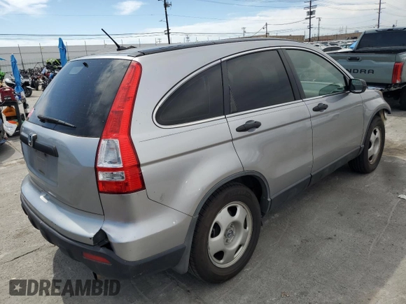 2007 Honda CR-V LX with VIN JHLRE38327C011361, listed as a Copart auction lot 52404595 with 194,296 mi miles and Salvage Title. Bid and sale history available at carsss.com. Image 3.