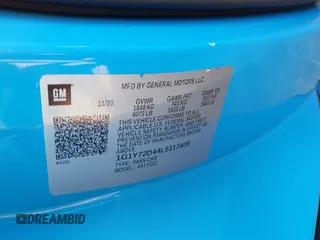 2020 Chevrolet Corvette 2LT z VIN 1G1Y72D44L5117409, wystawiony jako IAAI lot #41913012 z przebiegiem 64 027 mil mil oraz . Historia ofert i sprzedaży dostępna na DreamBid. Obrazek 9.