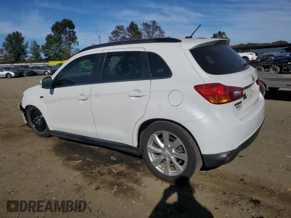 2015 Mitsubishi Outlander Sport 2.4 GT with VIN 4A4AP4AW2FE046749, listed as a Copart auction lot 76382764 with 103,583 mi miles and Salvage Title. Bid and sale history available at carsss.com. Image 2.