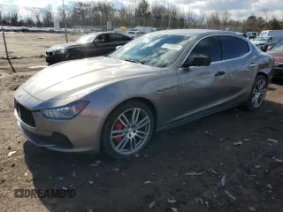 2016 Maserati Ghibli S with VIN ZAM57RSA5G1177381, listed as a Copart auction lot 47226695 with 56,698 mi miles and Salvage Title. Bid and sale history available at carsss.com. Image 1.