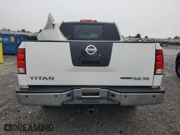2010 Nissan Titan SE with VIN 1N6BA0ED7AN324632, listed as a Copart auction lot 57095185 with 156,391 mi miles and Salvage title. Bid and sale history available at DreamBid. Image 6.