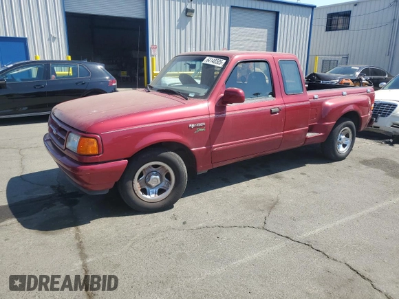 1996 Ford Ranger XL with VIN 1FTCR14U5TPA95575, listed as a Copart auction lot 64148505 with 94,546 mi miles and Clean title. Bid and sale history available at DreamBid. Image 1.
