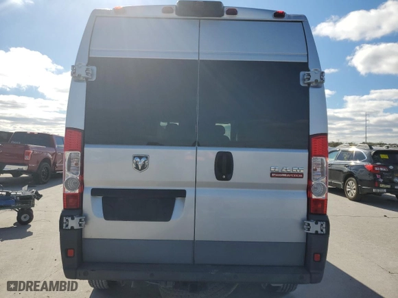 2016 Ram ProMaster Cargo Van with VIN 3C6TRVDG3GE106328, listed as a Copart auction lot 87297454 with 117,515 mi miles and Salvage Title. Bid and sale history available at carsss.com. Image 6.