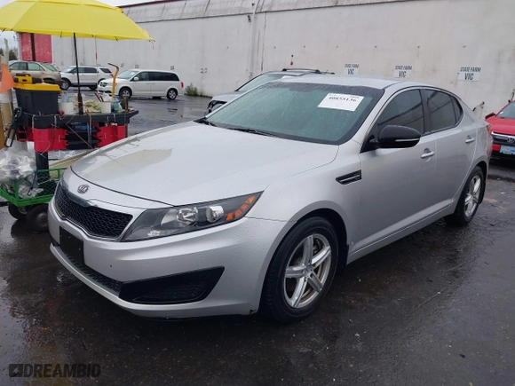 2011 Kia Optima LX with VIN KNAGM4A7XB5169810, listed as a IAAI auction lot 40855136 with 147,541 mi miles. Bid and sale history available at carsss.com. Image 17.