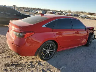 2024 Honda Civic Sedan Touring with VIN 2HGFE1F96RH321560, listed as a Copart auction lot 87313714 with 0 mi miles and Salvage Title. Bid and sale history available at carsss.com. Image 3.