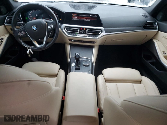 2019 BMW 3 Series 330i xDrive with VIN 3MW5R7J52K8A05155, listed as a Copart auction lot 88263325 with 97,201 mi miles and Salvage Title. Bid and sale history available at DreamBid. Image 8.