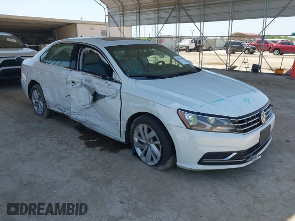 2018 Volkswagen Passat SE with VIN 1VWBA7A30JC052183, listed as a IAAI auction lot 42019565 with 105,743 mi miles and . Bid and sale history available at DreamBid. Image 1.