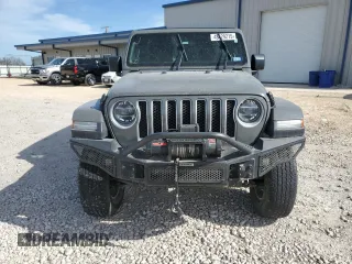 2020 Jeep Wrangler Unlimited Sahara with VIN 1C4HJXEM1LW325049, listed as a Copart auction lot 48429215 with 53,186 mi miles and Salvage Title. Bid and sale history available at carsss.com. Image 5.