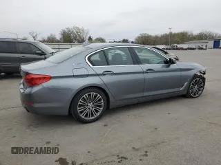 2019 BMW 5 Series 530e xDrive with VIN WBAJB1C56KB375312, listed as a Copart auction lot 52709125 with 63,422 mi miles and Salvage title. Bid and sale history available at DreamBid. Image 3.