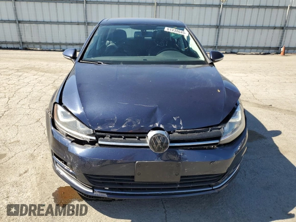 2015 Volkswagen Golf TSI SEL with VIN 3VW217AU6FM007389, listed as a Copart auction lot 61438645 with 64,832 mi miles and Salvage title. Bid and sale history available at DreamBid. Image 5.
