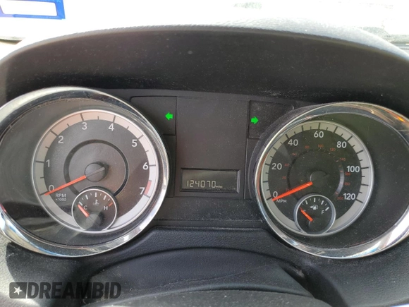 2014 Dodge Grand Caravan SXT with VIN 2C4RDGCG2ER273533, listed as a Copart auction lot 49228495 with 124,070 mi miles and Salvage Title. Bid and sale history available at DreamBid. Image 9.