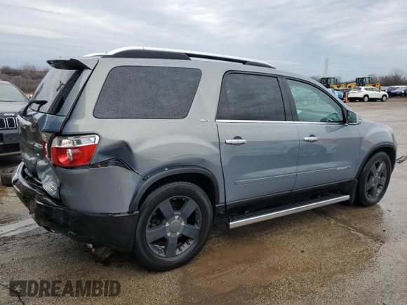 2008 GMC Acadia SLT2 with VIN 1GKEV33748J191403, listed as a Copart auction lot 47474875 with 161,103 mi miles and Salvage Title. Bid and sale history available at DreamBid. Image 3.
