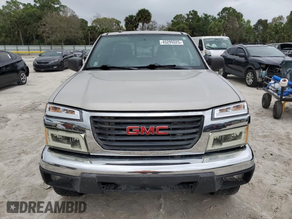 2008 GMC Canyon SLE1 with VIN 1GTDT19E288142621, listed as a Copart auction lot 45295525 with 165,117 mi miles and Salvage Title. Bid and sale history available at carsss.com. Image 5.