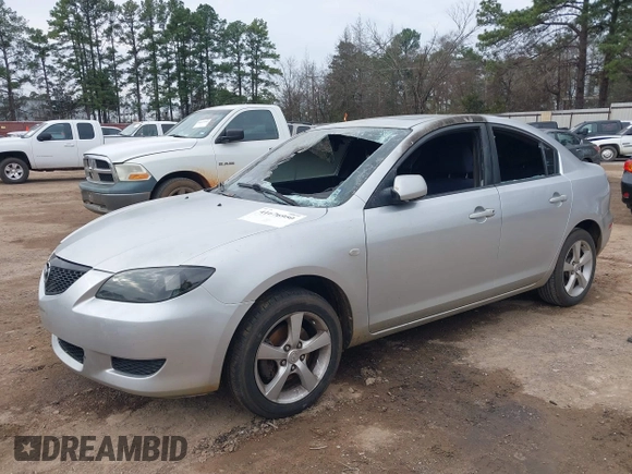 2004 Mazda 3 i with VIN JM1BK12F041158011, listed as a IAAI auction lot 41676950 with Not Provided miles and . Bid and sale history available at DreamBid. Image 2.