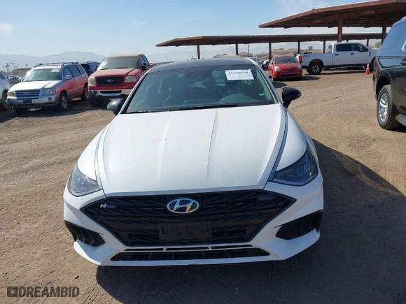 2023 Hyundai Sonata N Line with VIN KMHL14JC6PA262664, listed as a IAAI auction lot 41550278 with 54,647 mi miles. Bid and sale history available at carsss.com. Image 12.