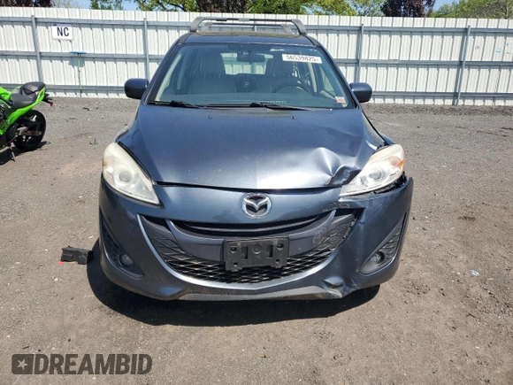 2012 Mazda 5 Grand Touring with VIN JM1CW2DLXC0121134, listed as a Copart auction lot 56539825 with 130,962 mi miles and Salvage title. Bid and sale history available at DreamBid. Image 5.