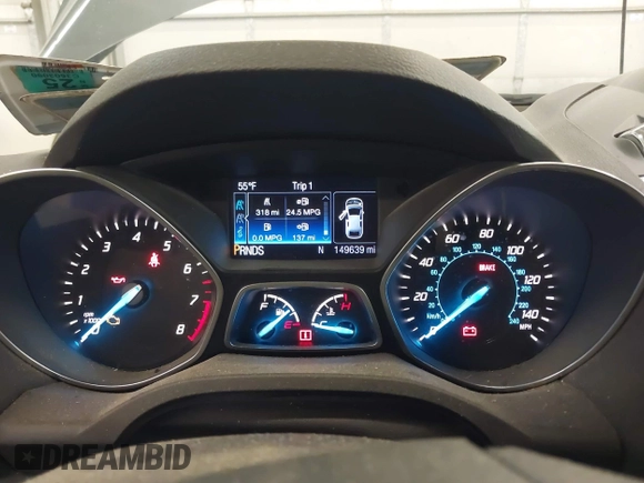 2015 Ford Escape Titanium with VIN 1FMCU9J96FUA43337, listed as a IAAI auction lot 41825328 with 149,639 mi miles and . Bid and sale history available at DreamBid. Image 7.