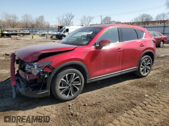 2023 Mazda CX-5 2.5 S Premium Package with VIN JM3KFBDM2P0193740, listed as a Copart auction lot 47616605 with 29,979 mi miles and Salvage Title. Bid and sale history available at carsss.com. Image 1.