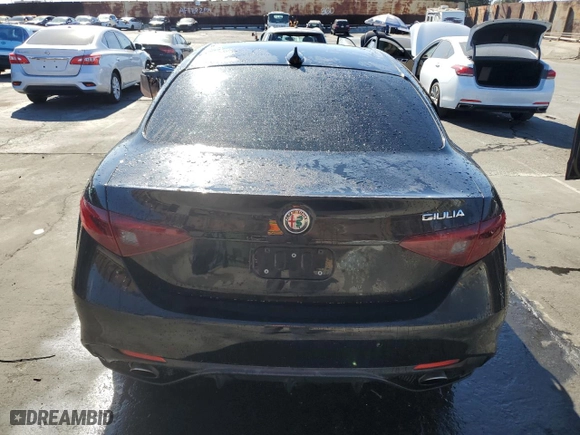 2018 Alfa Romeo Giulia Ti with VIN ZARFAECNXJ7576446, listed as a Copart auction lot 78037754 with 85,846 mi miles and Salvage Title. Bid and sale history available at carsss.com. Image 6.
