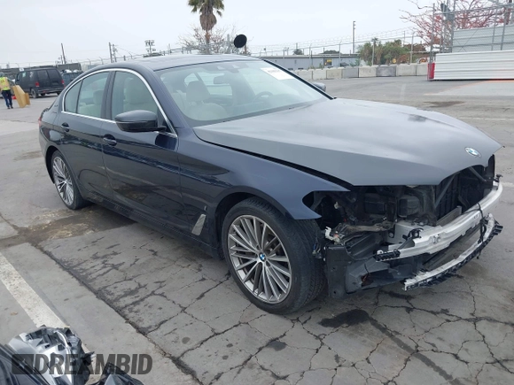 2019 BMW 5 Series 530e with VIN WBAJA9C56KB388241, listed as a IAAI auction lot 42181217 with 69,805 mi miles and . Bid and sale history available at carsss.com. Image 1.