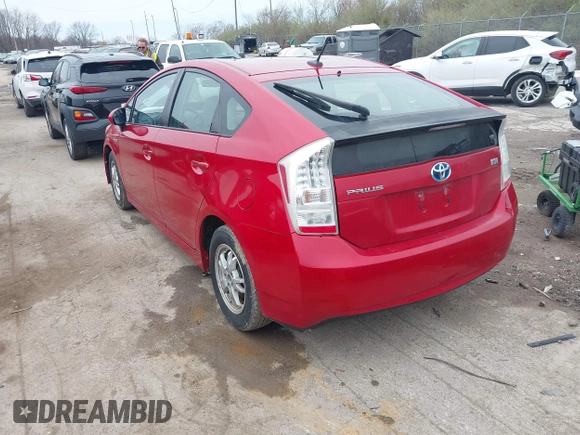 2010 Toyota Prius II with VIN JTDKN3DU4A0215973, listed as a IAAI auction lot 42005259 with 167,088 mi miles. Bid and sale history available at carsss.com. Image 3.