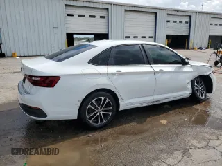 2024 Volkswagen Jetta Sport with VIN 3VWAM7BU7RM093673, listed as a Copart auction lot 56571065 with 2,948 mi miles and Salvage title. Bid and sale history available at DreamBid. Image 3.
