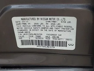 2018 Infiniti Q50 3.0t SPORT with VIN JN1EV7AR4JM432729, listed as a IAAI auction lot 39949005 with 67,743 mi miles. Bid and sale history available at carsss.com. Image 9.