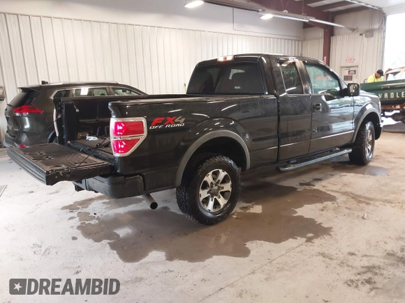 2012 Ford F-150 XL with VIN 1FTFX1EF8CFA73434, listed as a IAAI auction lot 40370165 with 128,733 mi miles. Bid and sale history available at carsss.com. Image 4.