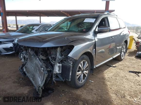 2017 Nissan Pathfinder S with VIN 5N1DR2MN5HC606019, listed as a IAAI auction lot 41637779 with 133,128 mi miles and . Bid and sale history available at DreamBid. Image 18.
