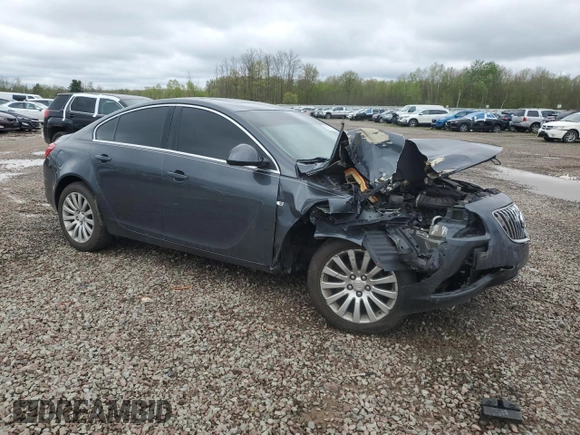 2011 Buick Regal CXL RL4 with VIN 2G4GS5EC6B9190352, listed as a Copart auction lot 55915305 with 83,378 mi miles and Salvage title. Bid and sale history available at DreamBid. Image 4.