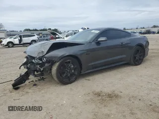 2018 Ford Mustang GT with VIN 1FA6P8CF4J5171364, listed as a Copart auction lot 41586105 with 104,304 mi miles and Salvage Title. Bid and sale history available at carsss.com. Image 1.