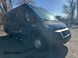 2020 Ram ProMaster Cargo with VIN 3C6URVJG1LE116990, listed as a Copart auction lot 48976165 with 61,813 mi miles and Clean Title. Bid and sale history available at carsss.com. Image 1.